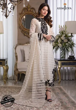 AJIM-02 Asim Jofa The Iqra & Minal Edit Winter Collection 2022 | Unstitched Embroidered Cotton Suits