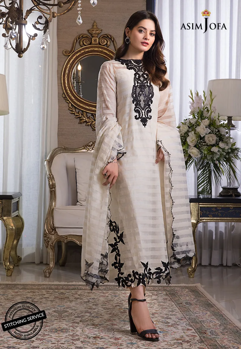 AJIM-02 Asim Jofa The Iqra & Minal Edit Winter Collection 2022 | Unstitched Embroidered Cotton Suits