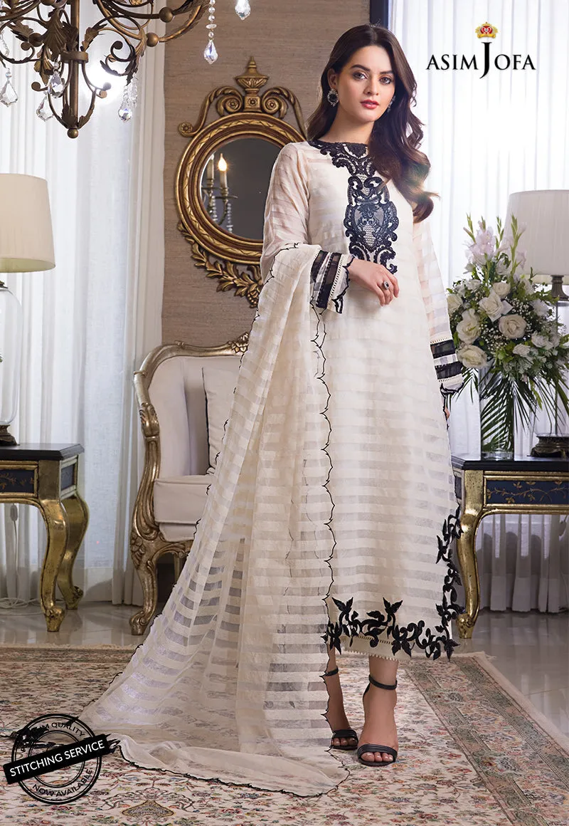AJIM-02 Asim Jofa The Iqra & Minal Edit Winter Collection 2022 | Unstitched Embroidered Cotton Suits