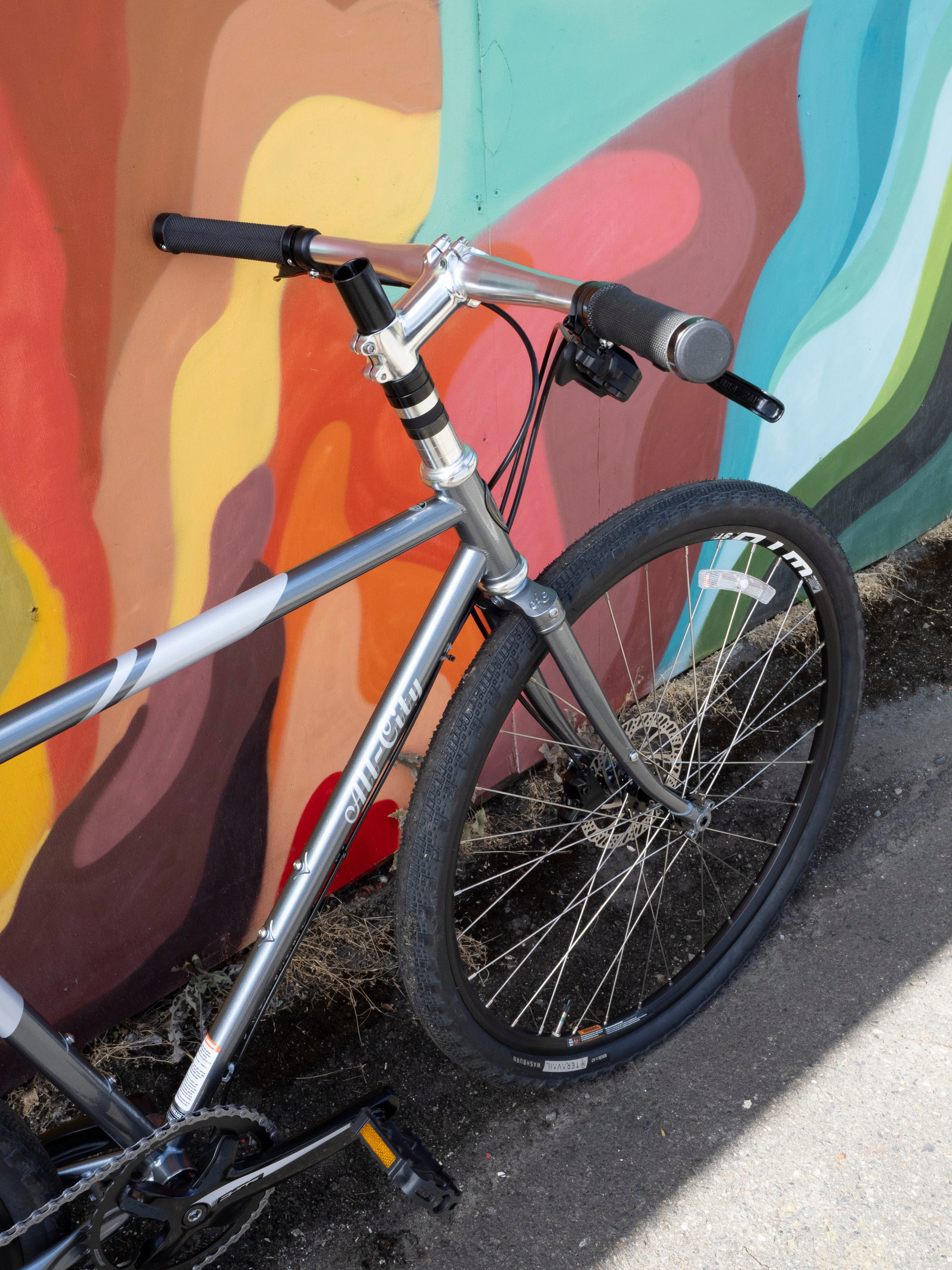All-City Space Horse Bike - 650b, Steel, MicroShift, Moon Powder, 46cm