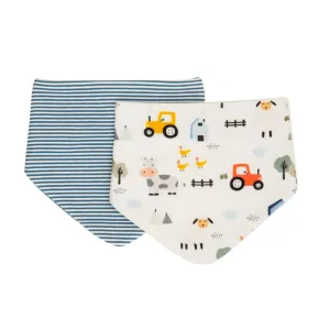 All4Ella Bandana Bib Set, Barnyard