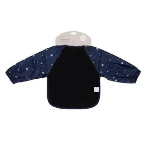 All4Ella Long Sleeve Bib, Star Blue