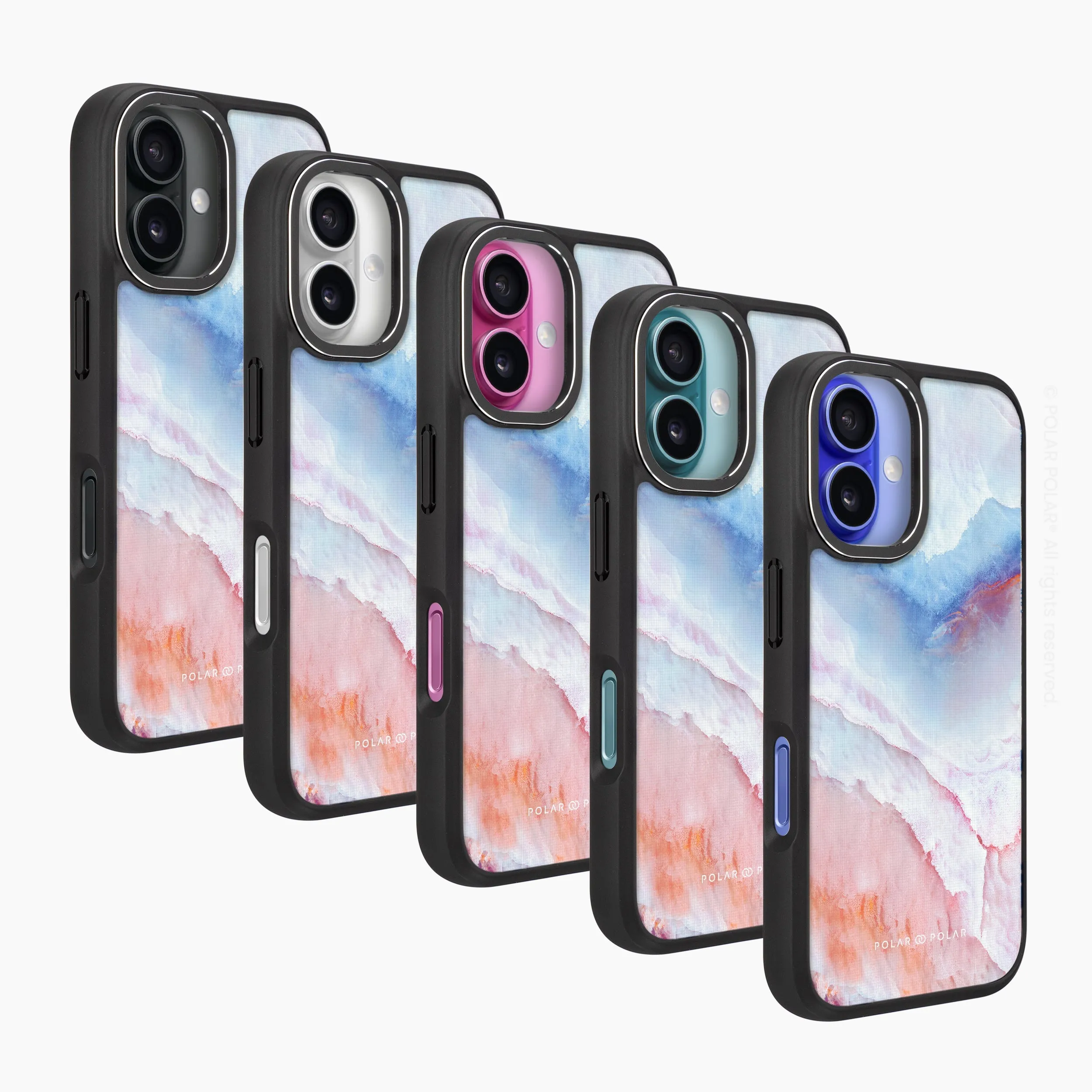 Almond Coast - iPhone 16 Plus Frosted Black Bumper MagSafe Case
