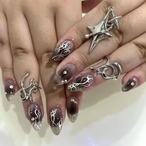 Almond sliver knight tattoo