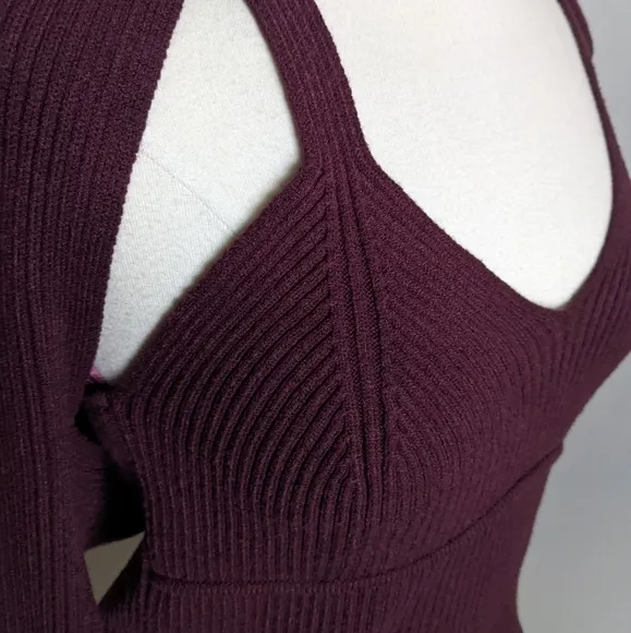 𝅺AND Now This Burgundy Cocoon Sweater Twin Set Juniors Maroon L