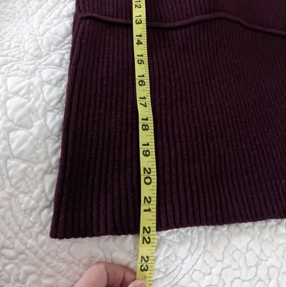 𝅺AND Now This Burgundy Cocoon Sweater Twin Set Juniors Maroon L