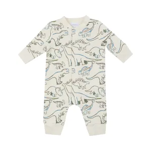 Angel Dear || Baseball Collar Romper Artsy Dinos
