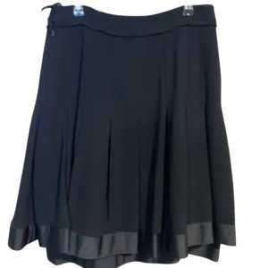 Angelo Tarlazzi - Black Pleated Fit &amp; Flare - 6