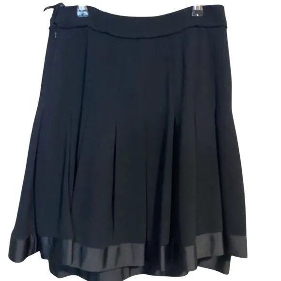 Angelo Tarlazzi - Black Pleated Fit &amp; Flare - 6