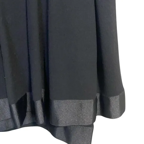 Angelo Tarlazzi - Black Pleated Fit &amp; Flare - 6