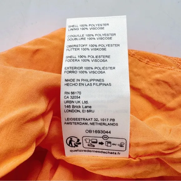 Anthropologie Maeve Slim Ruffle Wrap Skirt NWT in Orange 12
