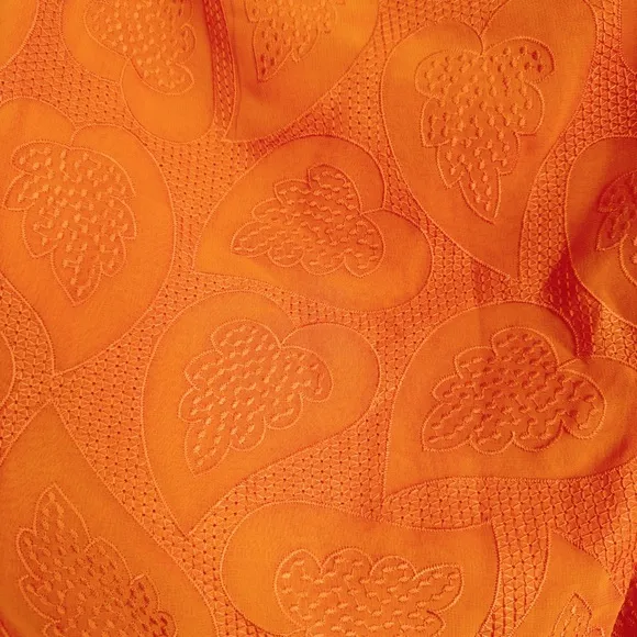 Anthropologie Maeve Slim Ruffle Wrap Skirt NWT in Orange 12