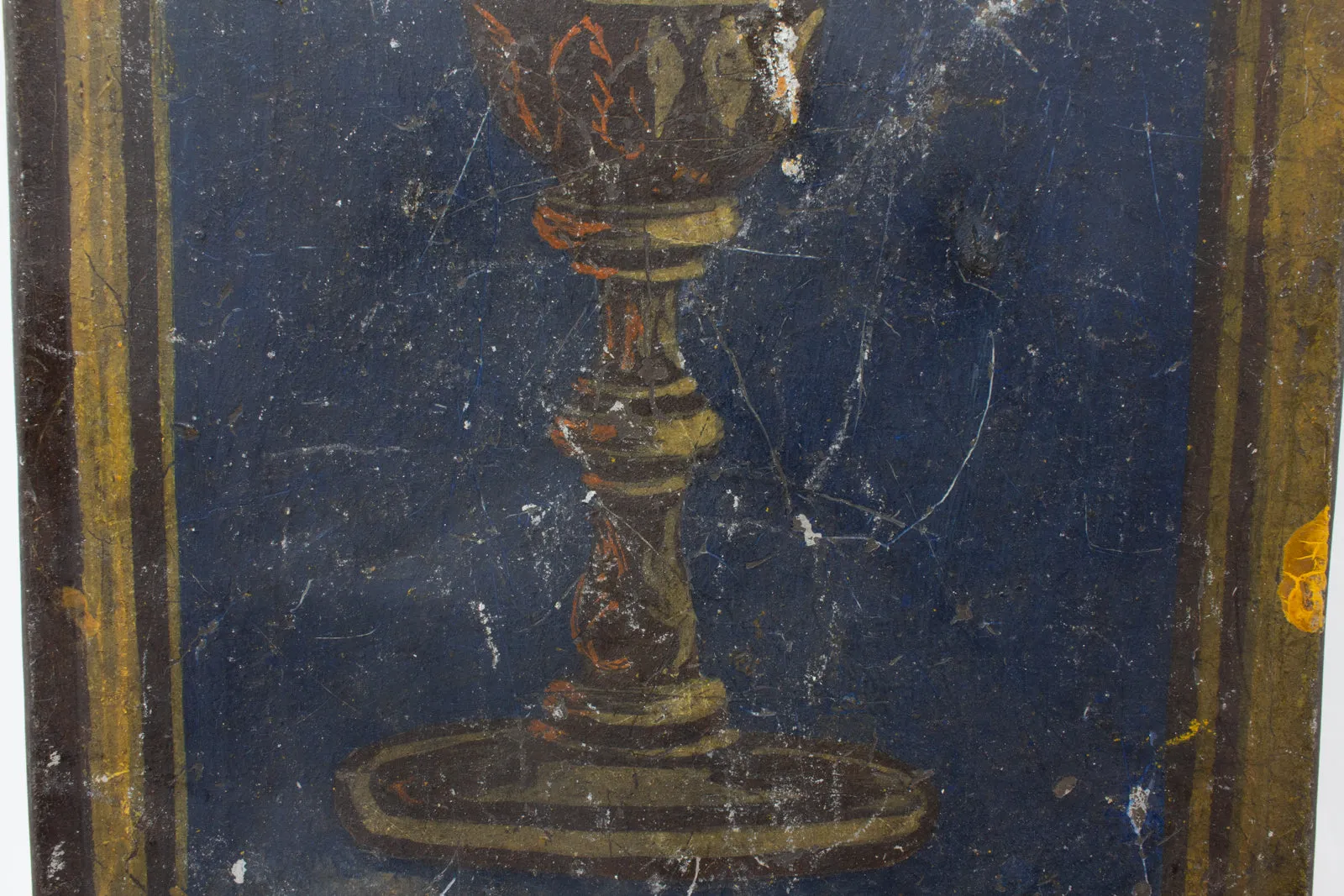 Antique Italian Religious Fragment on Acrylic