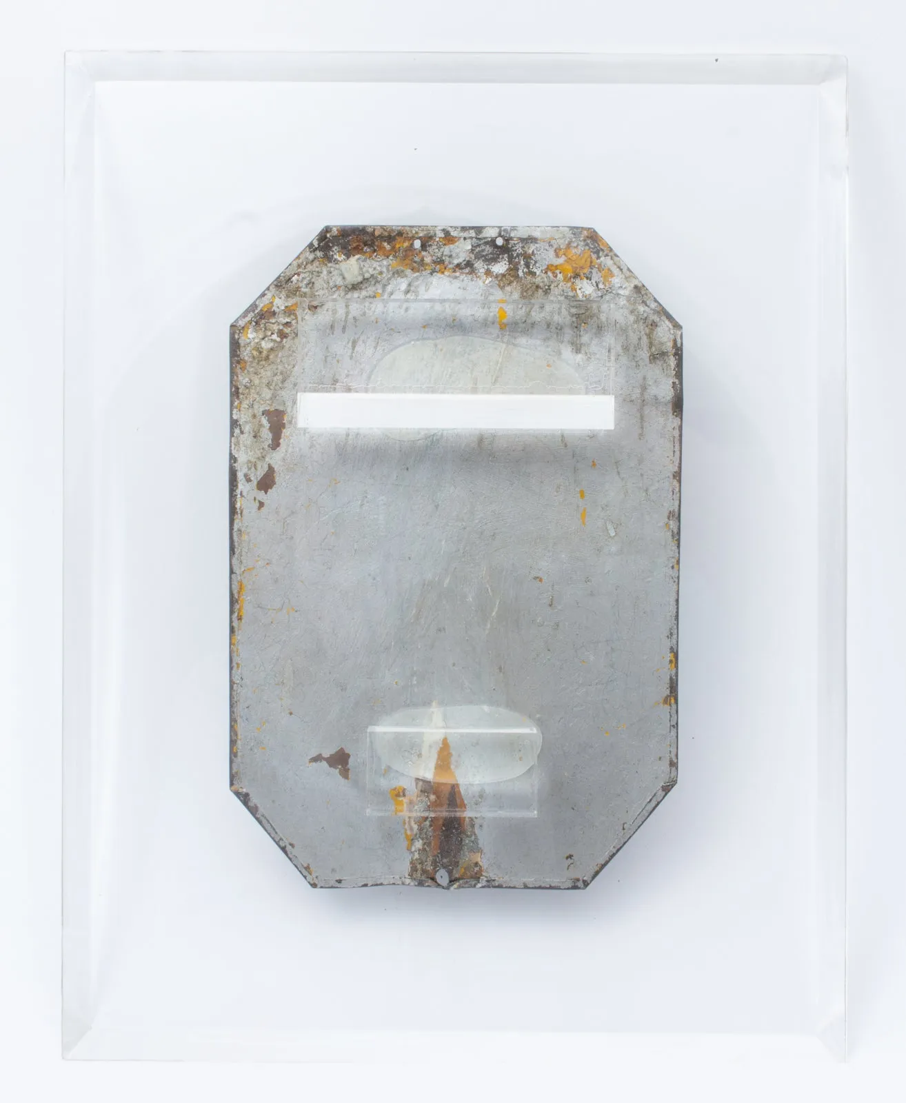 Antique Italian Religious Fragment on Acrylic