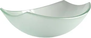Anzzi Magician Series Deco-Glass Vessel Sink in Lustrous Frosted