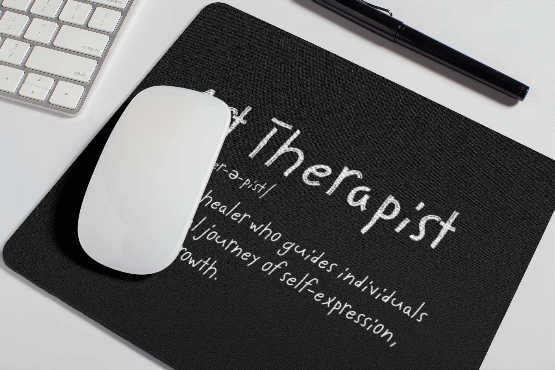 Art Therapist Defined Mousepad