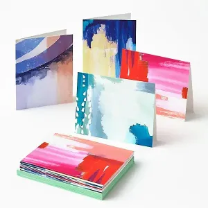 Artist Abstract Assorted Stationery Set of 12