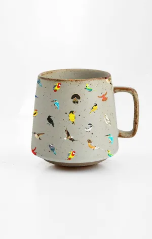 Artsy Em - Nature's Symphony Ceramic Birdwatcher's Mug: No Coasters