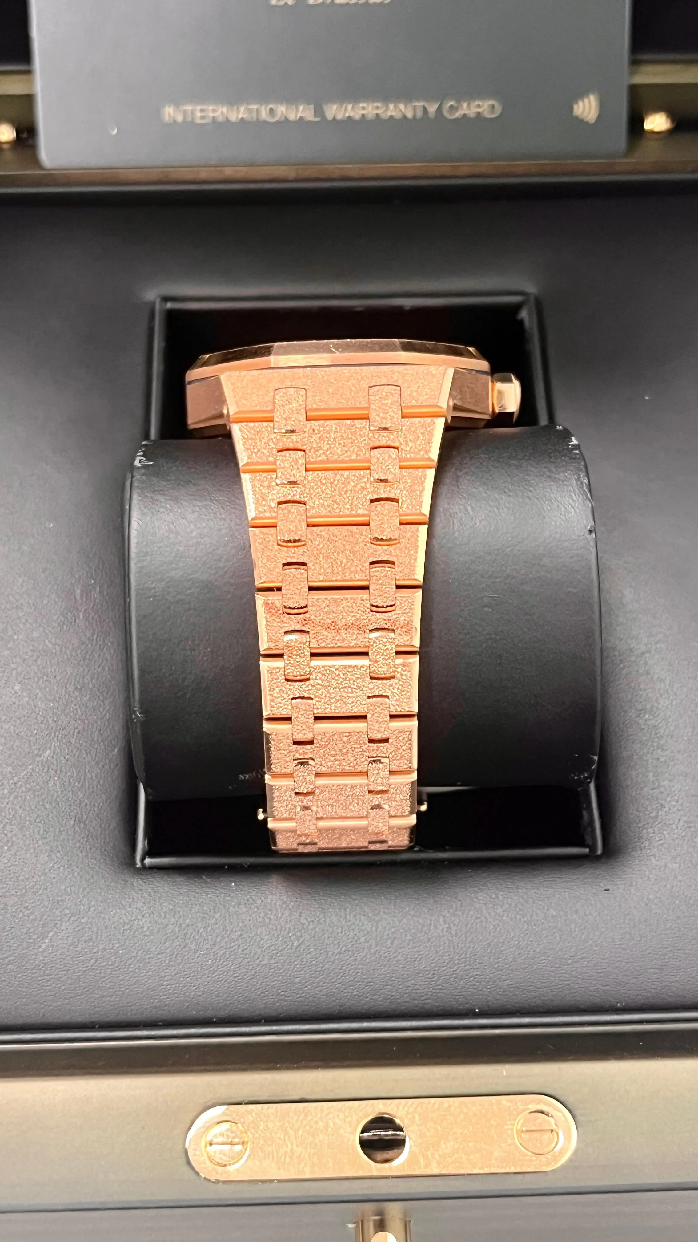 Audemars Piguet Royal Oak Frosted Gold 15454OR.GG.1259OR.03 Rose Gold Dial (2020)