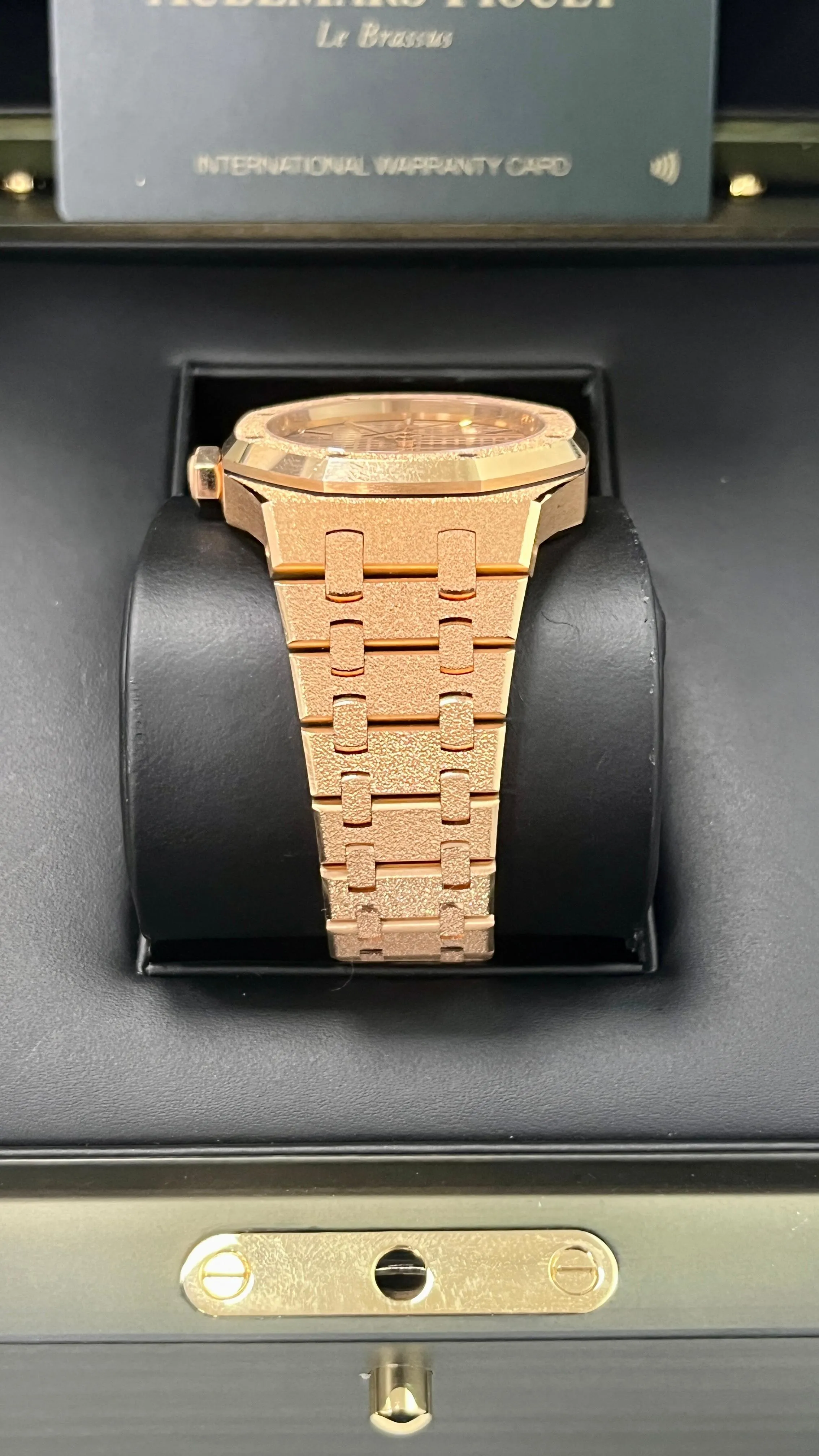 Audemars Piguet Royal Oak Frosted Gold 15454OR.GG.1259OR.03 Rose Gold Dial (2020)
