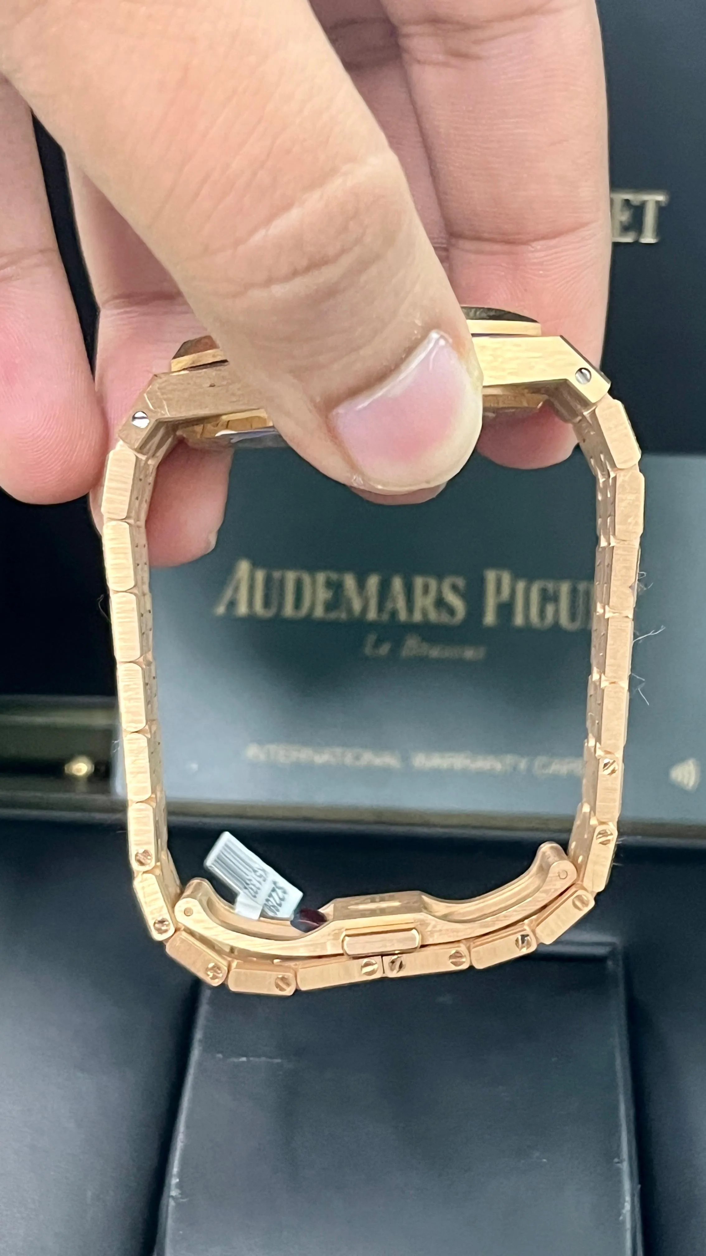 Audemars Piguet Royal Oak Frosted Gold 15454OR.GG.1259OR.03 Rose Gold Dial (2020)