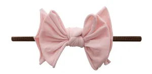 Baby Bling Rose Quartz / Black FAB-BOW-LOUS Skinny Headband