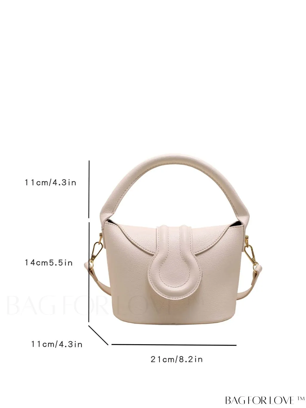 BagForLove - Adjustable Shoulder Strap Flap Handbag - Elegant and Trendy
