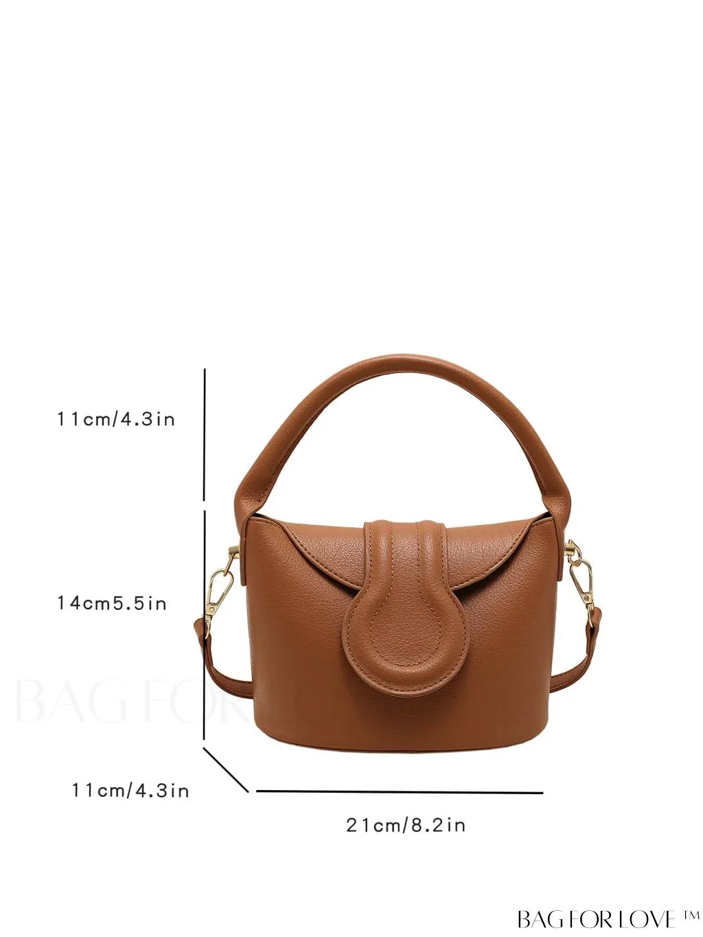 BagForLove - Adjustable Shoulder Strap Flap Handbag - Elegant and Trendy