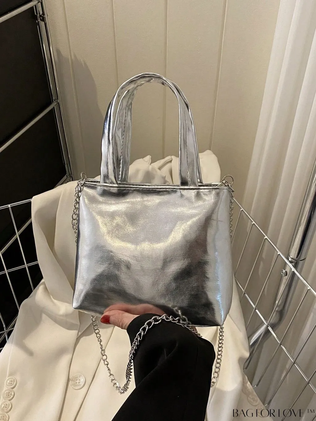 BagForLove - Compact Laser Holographic Trendy PU Handbag