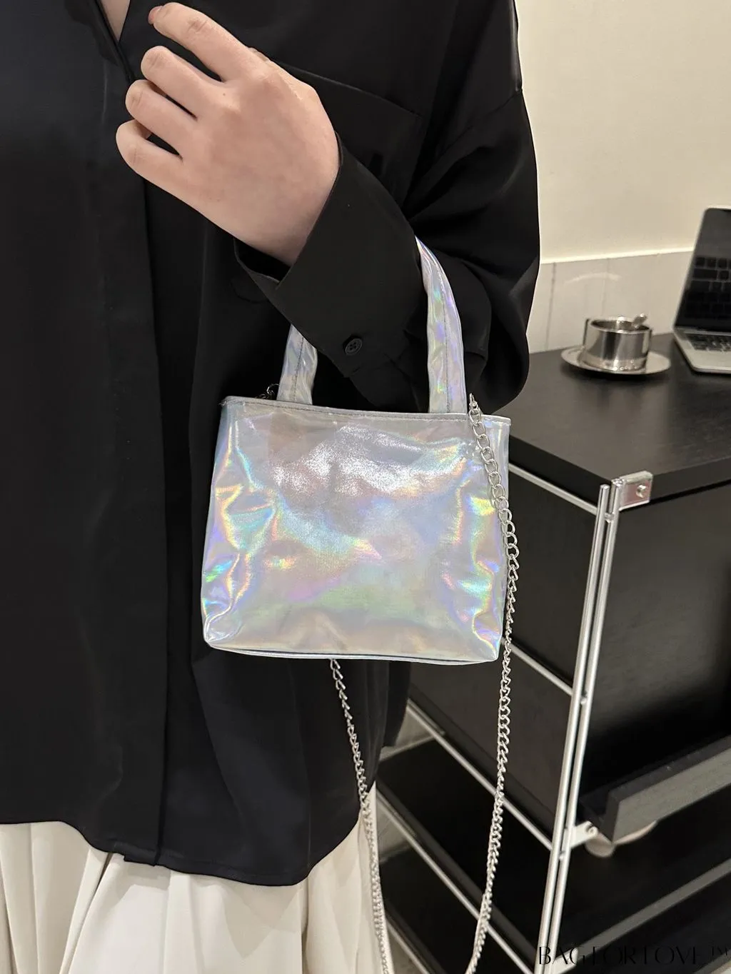 BagForLove - Compact Laser Holographic Trendy PU Handbag