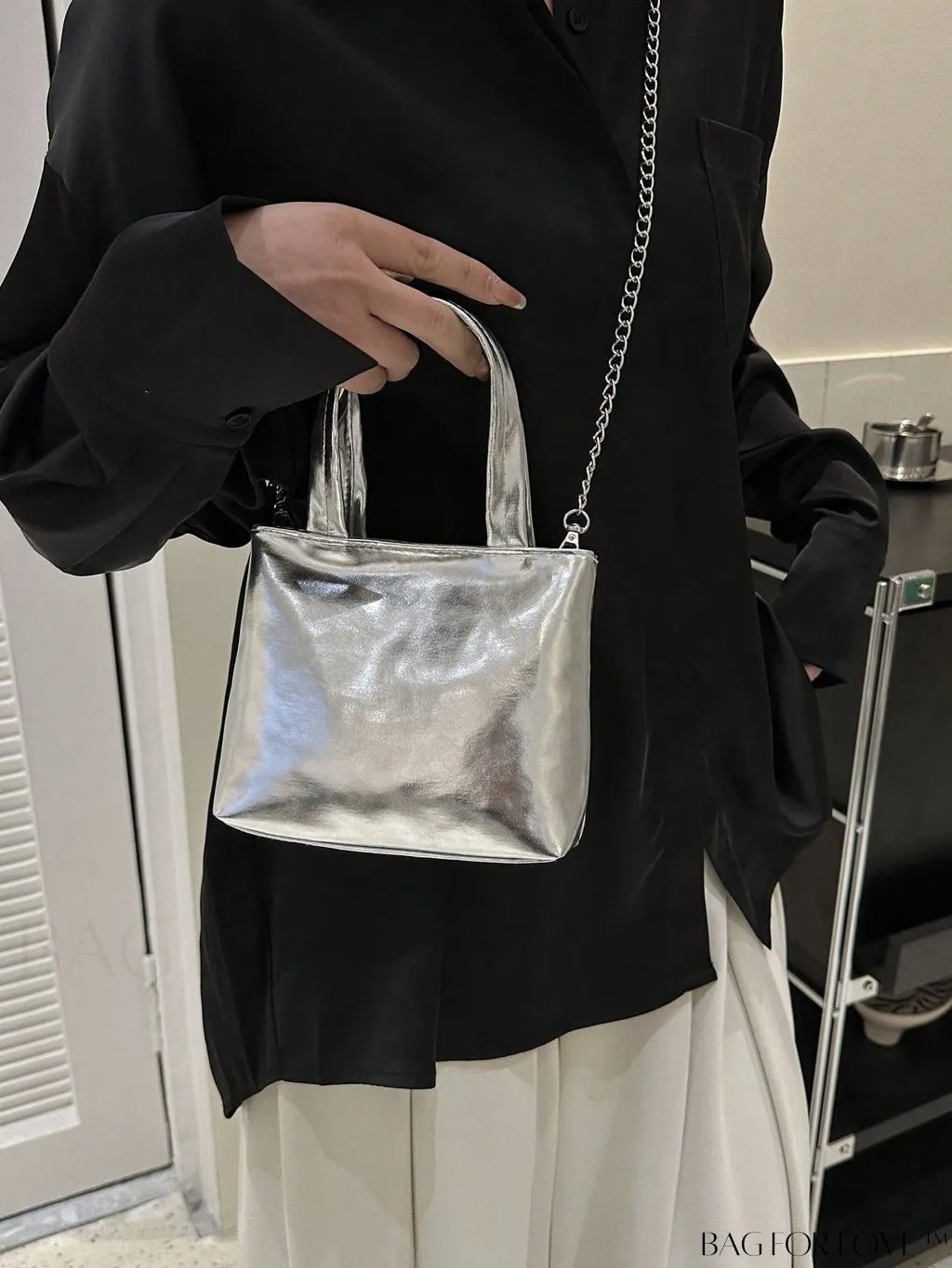 BagForLove - Compact Laser Holographic Trendy PU Handbag