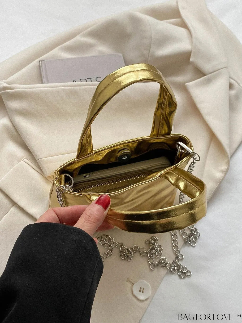 BagForLove - Compact Laser Holographic Trendy PU Handbag