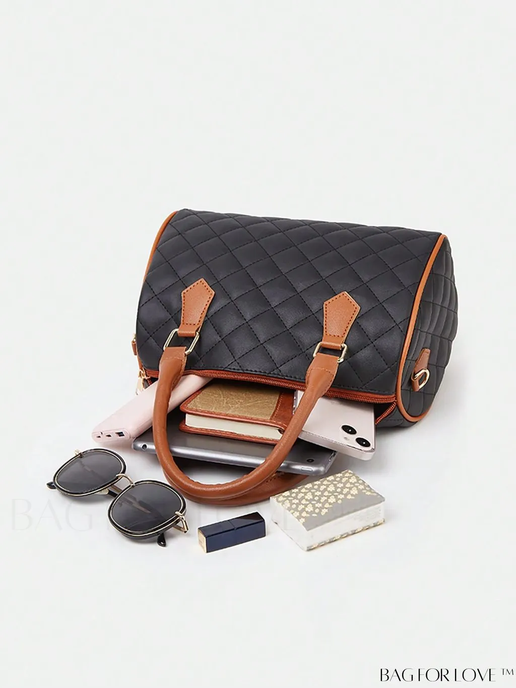 BagForLove - Trendy Womens Fashion Pillow Bag with Shoulder Strap - 2023 Alphabet Print