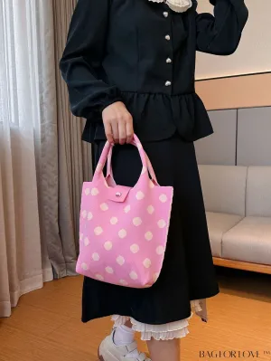 BagForLove - Womens Crochet Handbag: Trendy Polka Dot Design, Ideal for Beach & Daily Use