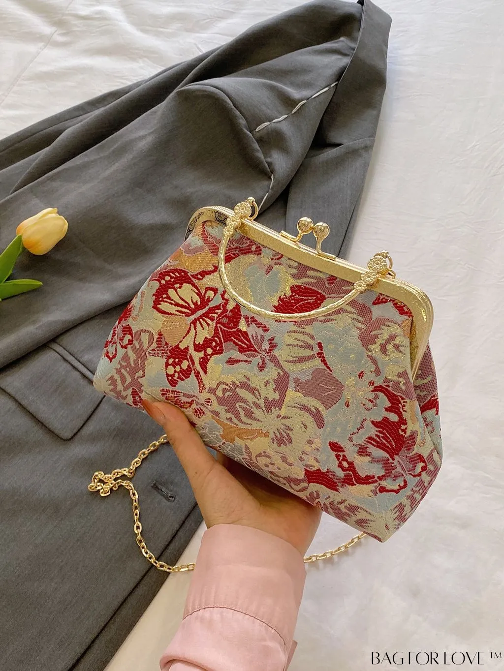 BagForLove - Womens Stylish Butterfly Pattern Tote Bag - Fashionable and Trendy