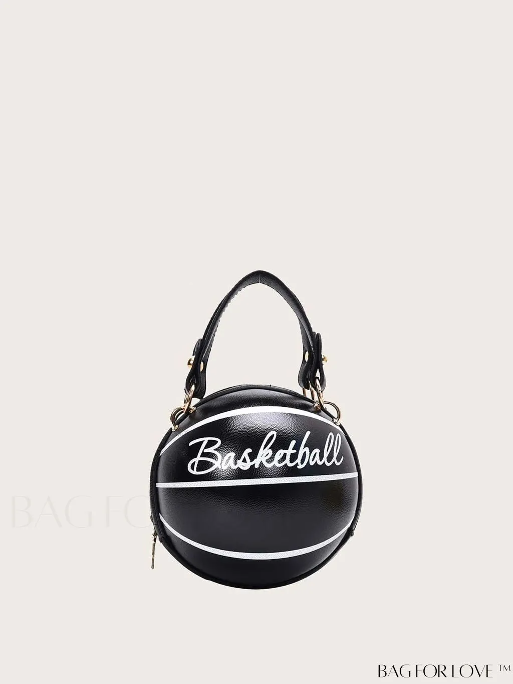 BagForLove - Y2K Basketball Satchel: Trendy Mini Graphic Crossbody with Chain Strap & Top Handle