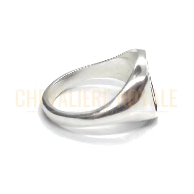 Bague Chevalière Unique :  Symbole Chrétien Spirituel