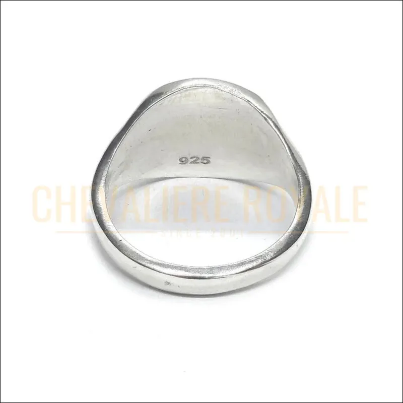 Bague Chevalière Unique :  Symbole Chrétien Spirituel