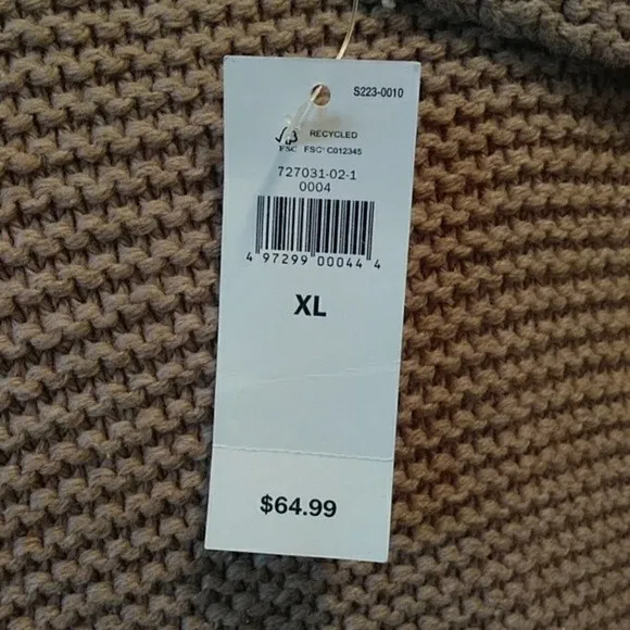 Banana Republic Cowl neck Turtleneck Sweater Sz XL NWT