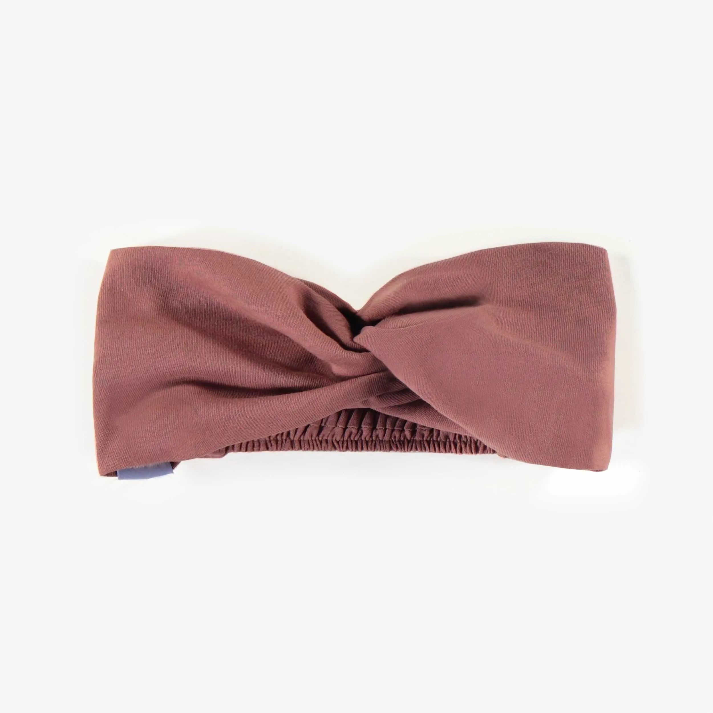 Bandeau noué brun, enfant  || Brown knotted headband, child