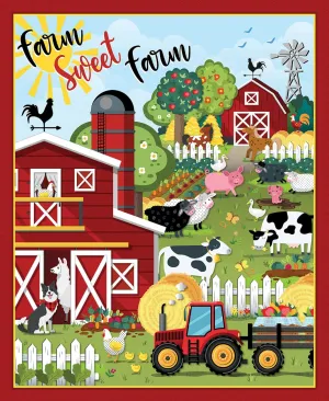 Barnyard Rules Sweet Farm Panel
