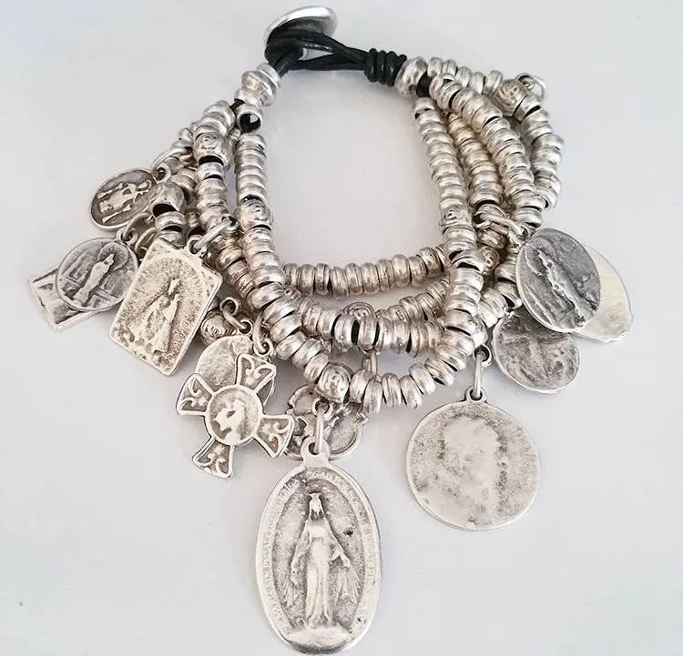 BDV TURKISH BYSANTINE SAINTS CHARM BRACELET