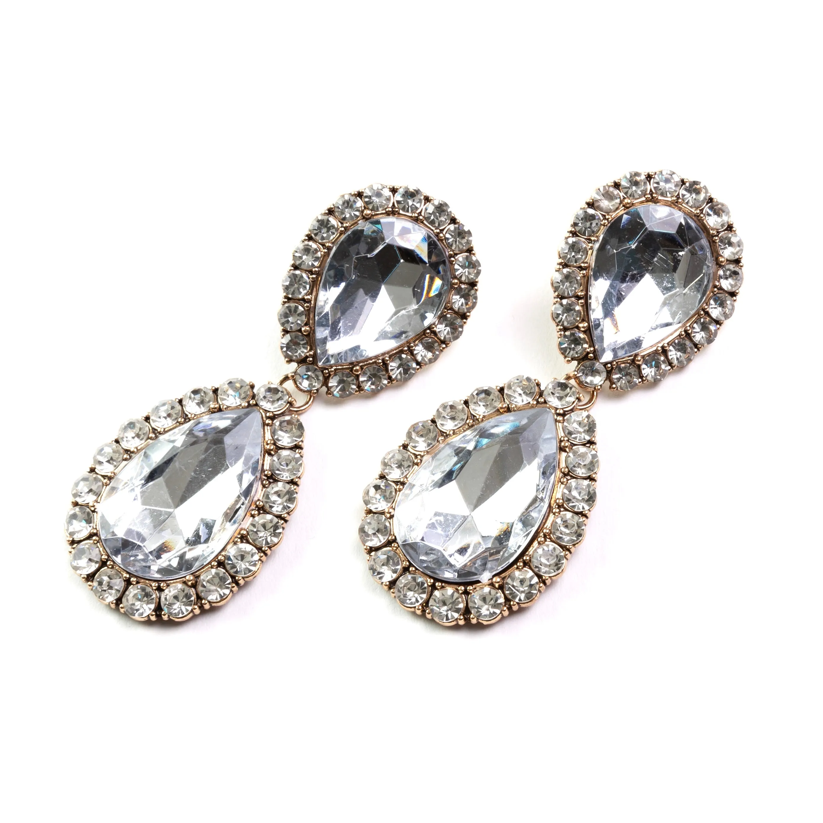 Be Elegant Rhinestone Drop Earrings
