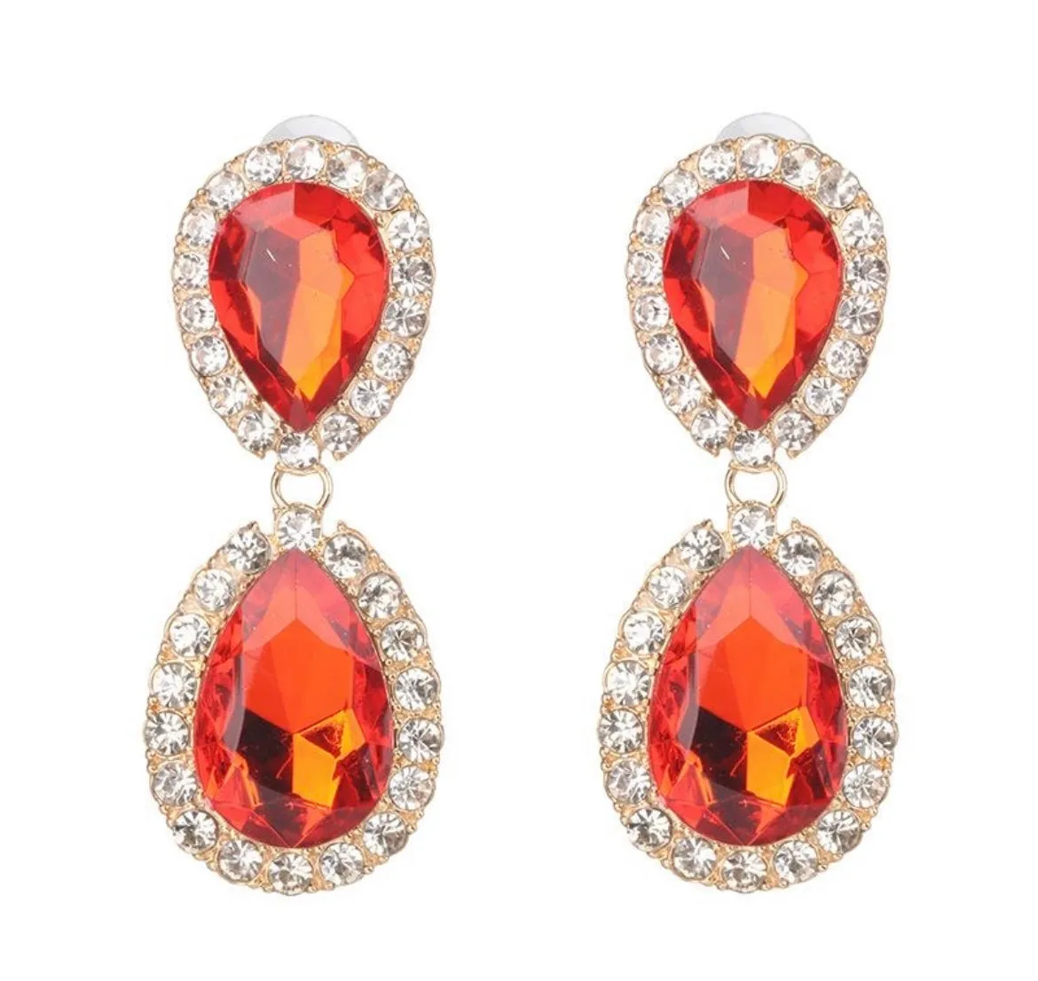 Be Elegant Rhinestone Drop Earrings