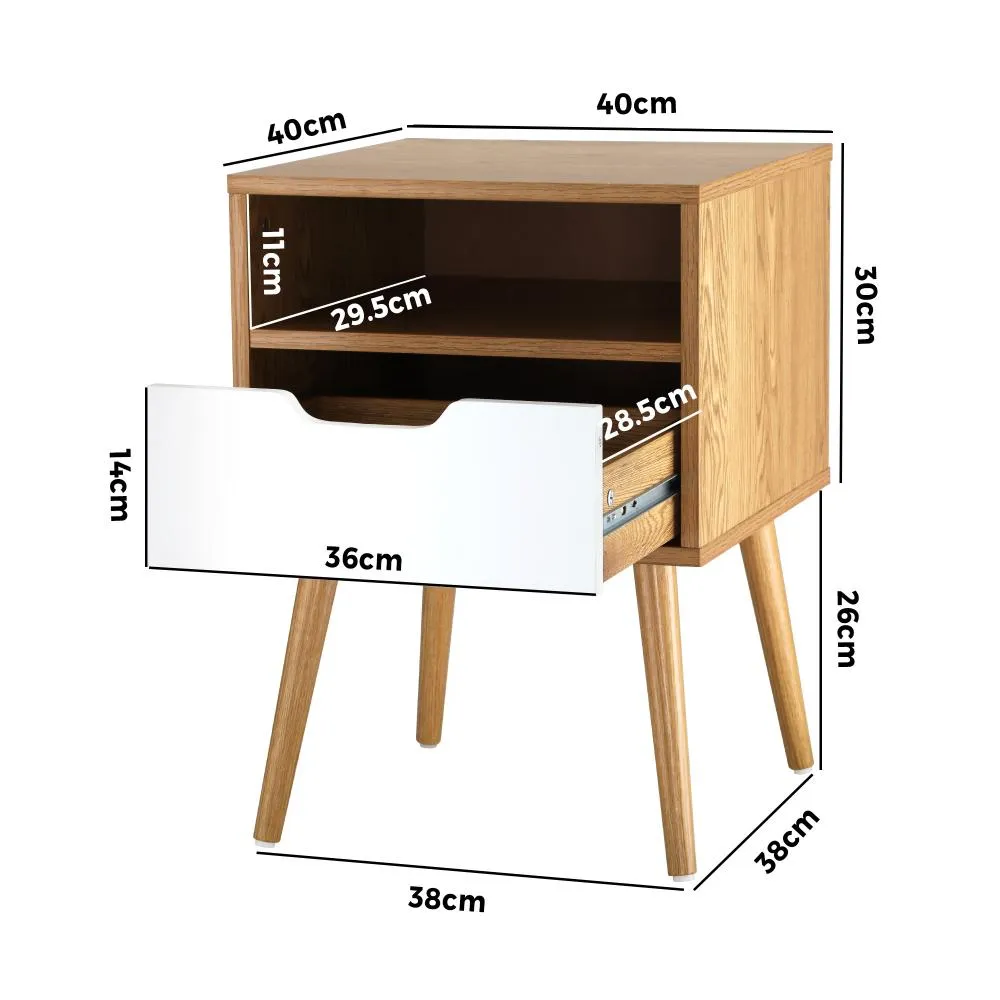 Bedside Table Drawers Side Tables Nightstand Trendy Furniture Cabinet