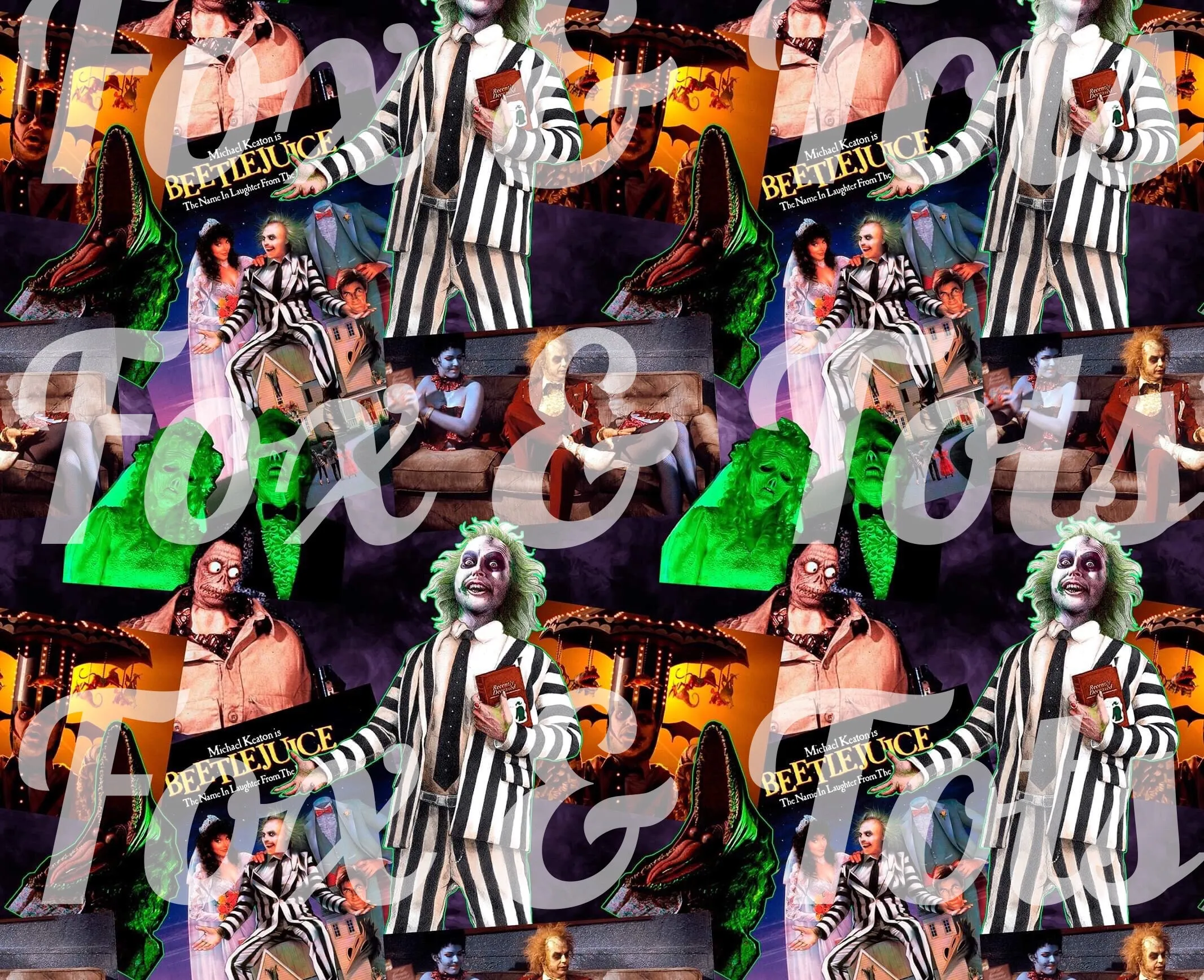 Beetlejuice Fabric