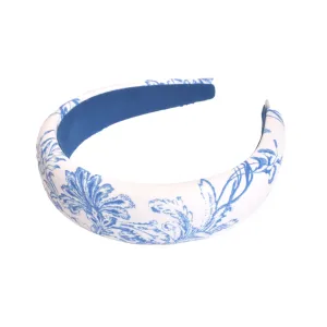 Bellefixe Padded Headband - Antique Blue Floral