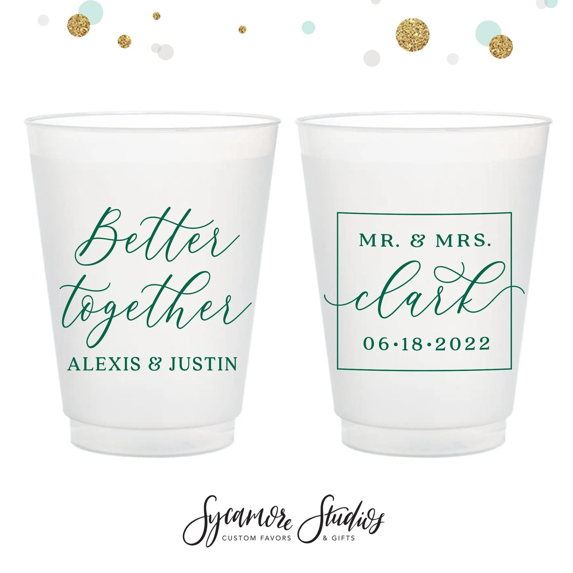 Better Together - 8oz or 10oz Frosted Unbreakable Plastic Cup #186