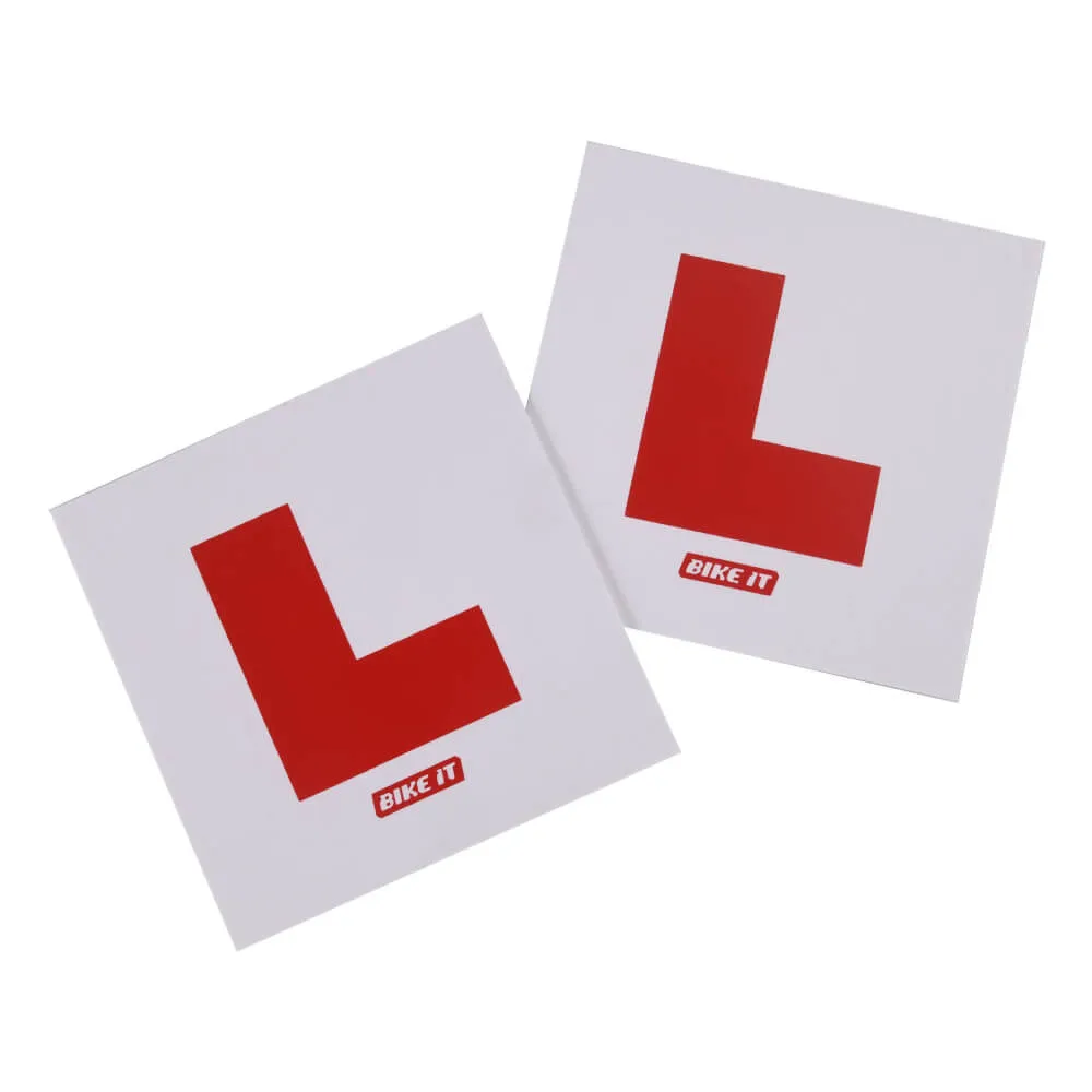 Bike It L-Plates Kit (Front & Rear) with Fitting Kit