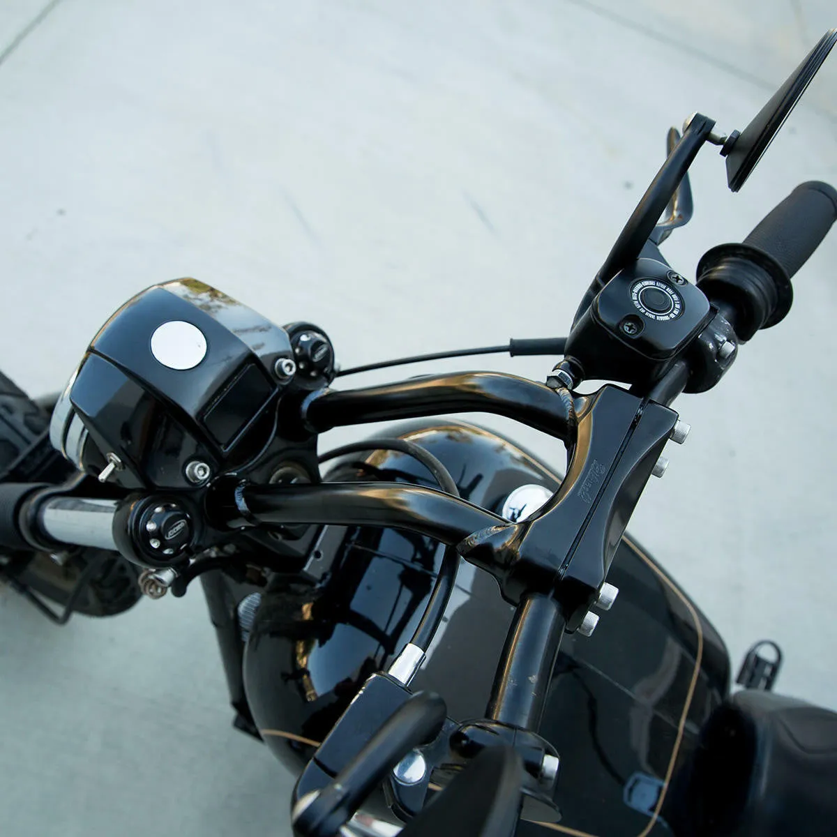 Biltwell Murdock Pullback Risers Black - 10"